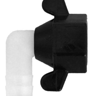 1/2" Plastic Female Wing Nut 1/2" BARB 90 Degree-0