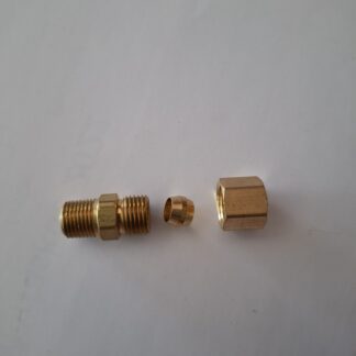 1/8" MPT x 1/4" Brass Bulk Head