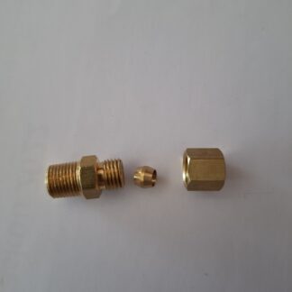 1/8" MPT x 3/16" Brass Bulk Head