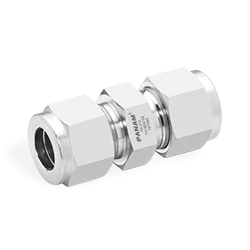 Union 3/8" od twin ferrule, stainless steel